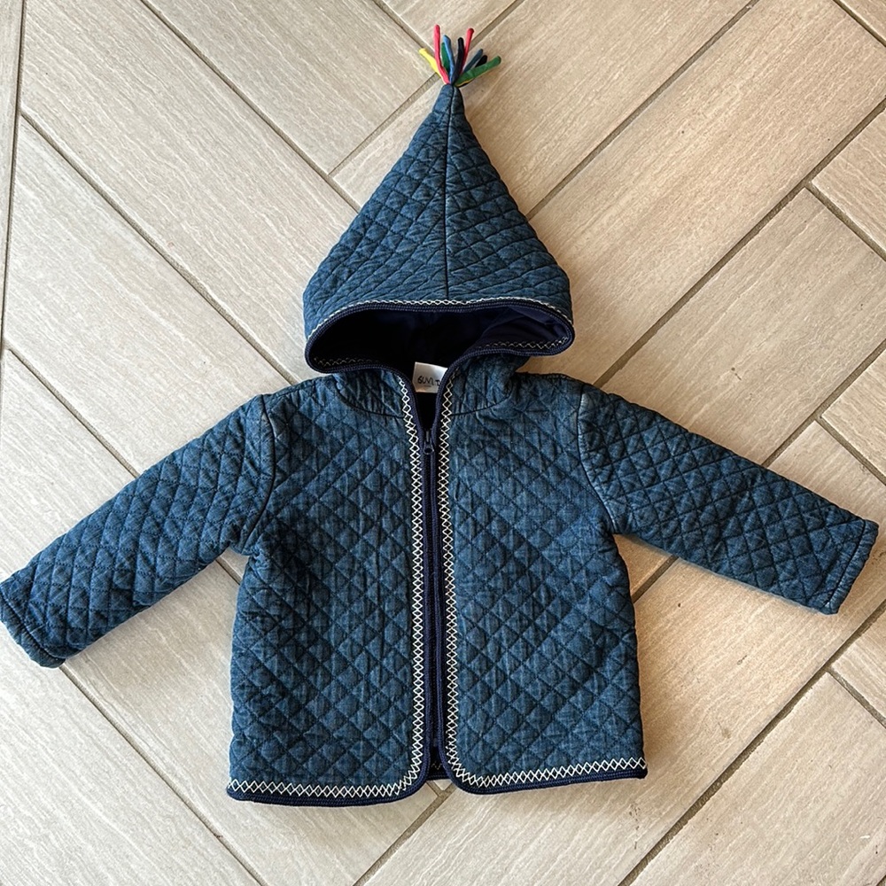 Hanna Andersson Chambray Quilted Jacket